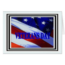 Una bandera para nuestros veteranos tarjeton