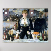 Una barra en el Folies Bergère, Édouard Manet Posters