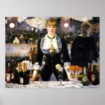 Una barra en el Folies-Bergere Posters