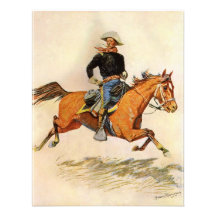 Una caballería manda por Remington, militar del vi Invitacion Personalizada