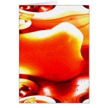Una calabaza remontada fractal tarjeta
