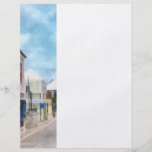 Una calle en Bermudas de San Jorge Tarjeton