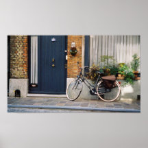 Una calle en Brujas pintoresca, Bélgica Posters