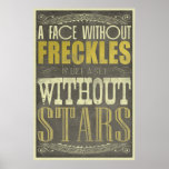 Una cara sin las pecas poster