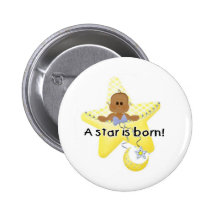 Una estrella es afroamericano nacido pin