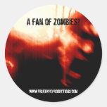 ¿Una fan de zombis? Etiqueta Redonda