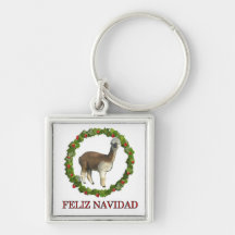 Una guirnalda del navidad de Feliz Navidad de la a Llaveros
