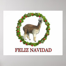 Una guirnalda del navidad de Feliz Navidad de la a Impresiones