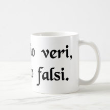Una insinuación de la verdad, una insinuación de l tazas