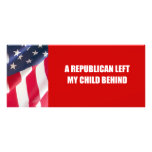 Una izquierda republicana mi niño detrás lonas