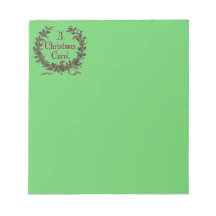 Una libreta del villancico del navidad bloc de notas
