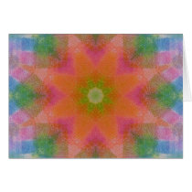 Una mandala colorida tarjetas
