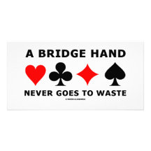 Una mano de puente nunca va a perder tarjeta fotográfica personalizada