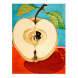 una manzana una acuarela del día… tarjetas postales