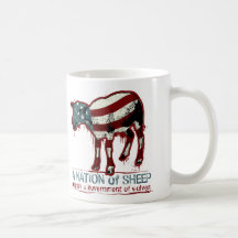 Una nación de la taza de las ovejas
