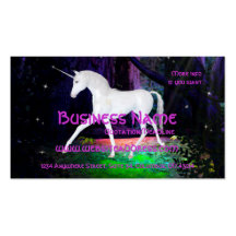 Una ojeada de un unicornio - tarjetas de visita de