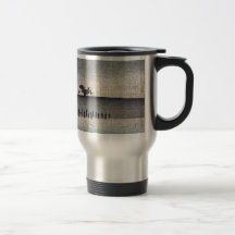 Una opinión de la tarde de Mimeguri Ukiyoe Tazas De Café