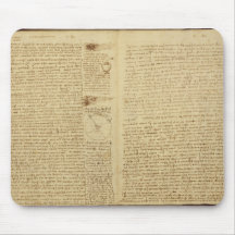 Una página del códice Leicester, 1508-12 Tapetes De Raton