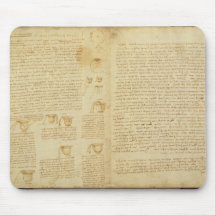 Una página del códice Leicester, 1508-12 Tapetes De Raton