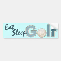 "Una palabra: Golf " Etiqueta De Parachoque