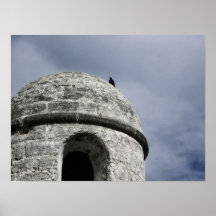 Una perca colonial en St Augustine Posters