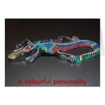 Una personalidad colorida tarjeton