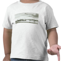 Una perspectiva del castillo de Moro y de la ciuda Camisetas