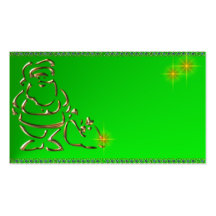 Una promesa Coupon_gold santa del navidad Tarjetas De Negocios