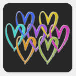 una semana de corazones pegatinas  