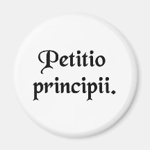 Una suposición en el principio imanes  