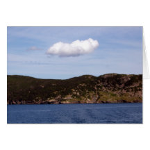 Una tarjeta de felicitación sola de la nube