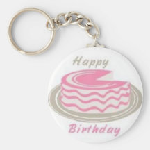 Una torta para su cumpleaños llavero