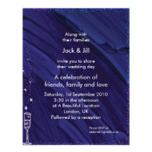 ¡una tostada! (azul) 4.25x5.5 invitacion personalizada
