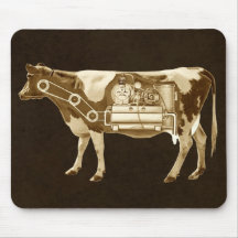 Una vaca es una fábrica de la comida - más leche p tapete de ratón