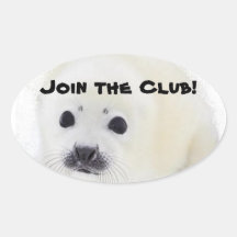 ¡Únase a al club! Colcomanias De Oval Personalizadas