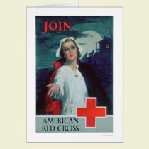 Únase a la Cruz Roja americana (US00307) tarjetas