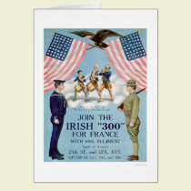 Únase al "300" irlandés para Francia (US02064) tarjetas