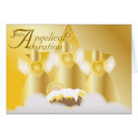 Únase al Adoración-Personalizar angelical Tarjetón