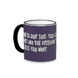 Únase al lado oscuro y haga un libertario taza