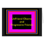 UnFriend Obama y amigos progresivos Tarjetón