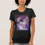 Uniconrn y cielo nocturno camiseta