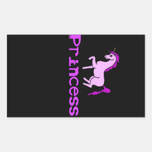 unicornio de la princesa pegatina