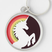 unicornio de los años 80 y llavero retros del arco