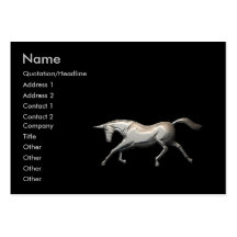 Unicornio de plata - rechoncho tarjeta de visita