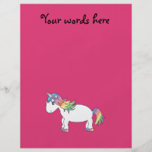 Unicornio del arco iris flyer personalizado