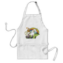 Unicornio del cuento de hadas delantal