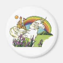 Unicornio del cuento de hadas imán