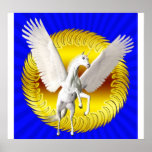 UNICORNIO del vuelo Poster