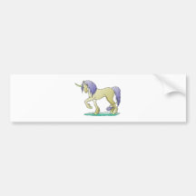 unicornio derecho etiqueta de parachoque