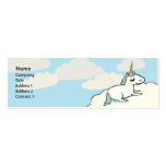 Unicornio - flaco tarjetas de visita